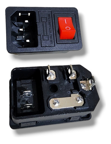 (3piezas) Conector Macho Para Interlock Con Switch Fusible 