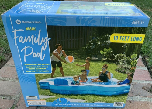Members family pool - 1000 L - Azul - Caja