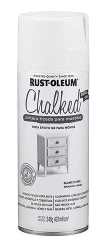 Aerosol Mate Rust Oleum Chalked 340cc Pintura Tizada Muebles