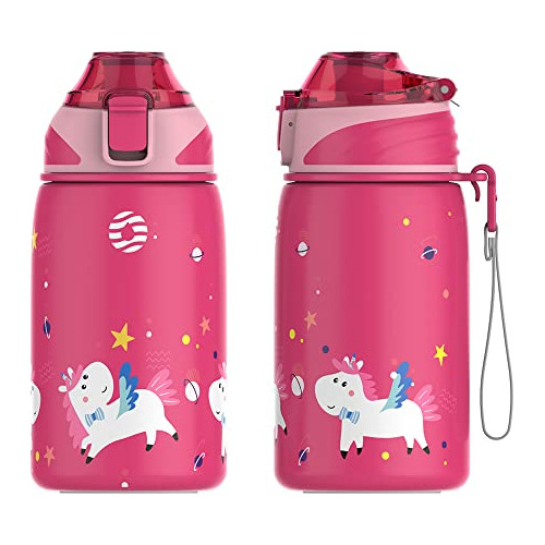 Fjbottle Niños Aislados Botella De Agua 14oz,doble N214i