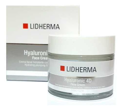 Crema Lidherma Hyaluronic 4d Face Cream Para Todo Tipo De Piel De 50g