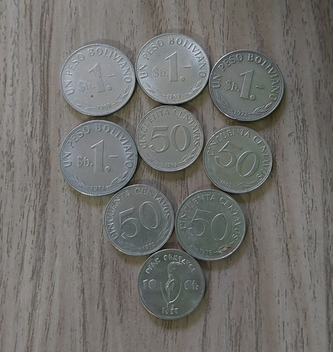 Monedas Bolivia Lote 3