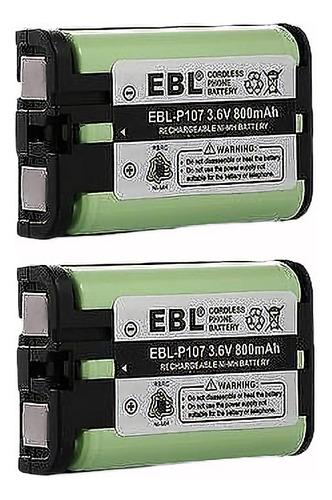 2pack 3.6v Hhr-p107 Batería Para Panasonic Hhrp107 Hhrp107a/