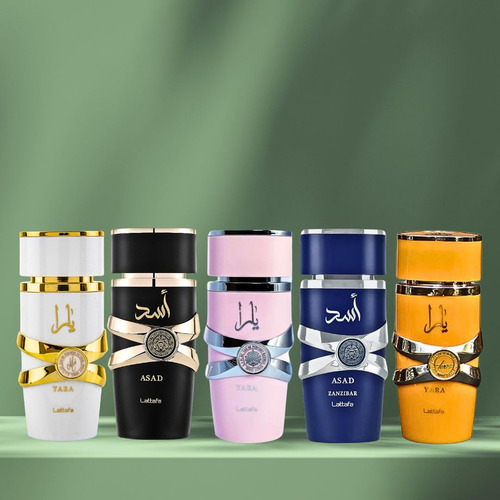 Kit De Perfumes Lattafa Yara 5 Fragrâncias 100ml Cada