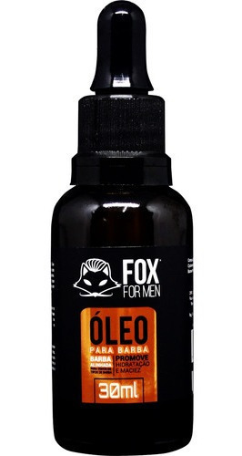 Óleo Para Hidratar E Alinhar Barba Bigode Em Gotas 30ml Fox