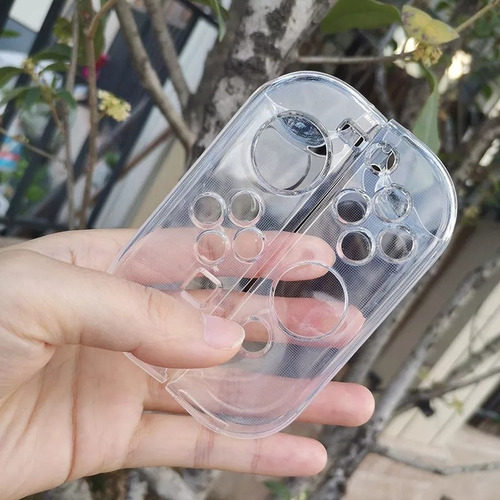 Imagen 4 de 4 de Carcasa De Silicona Transparente Para Nintendo Switch