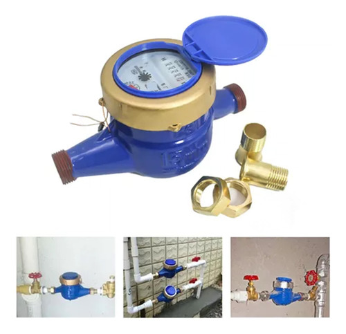 Medidor De Agua Potable Medidor De Agua 1/2 Multiflujo 2pc
