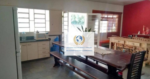 Chácara Com 5 Dormitórios À Venda, 1800 M² Por R$ 910.000,00 - Barão Geraldo - Campinas/sp - Ch0085