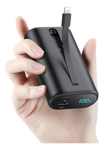 Cargador Portatil 10800 Mah Para iPhone Pequeño Y Ultracompa