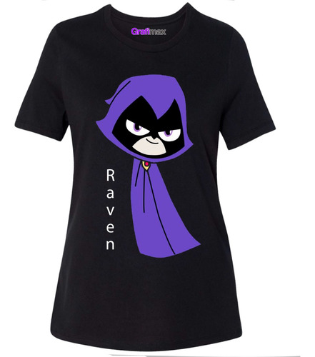 Polera Raven Teen Titans Go Dibujos Animados Grafimax