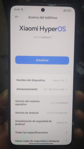Celular Xiaomi 14t 12gb Ram 512gb Rom Negro