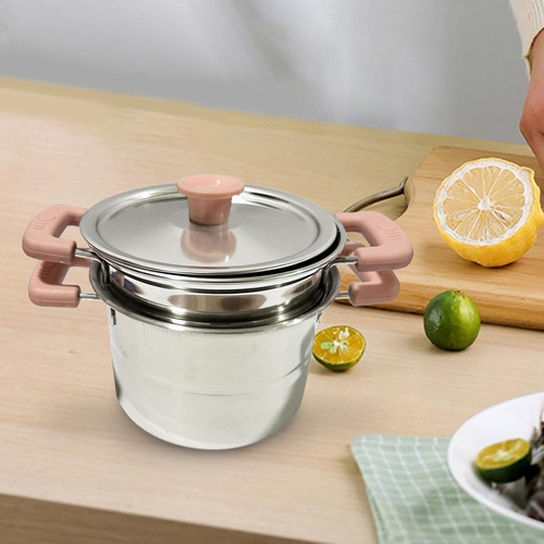 Sartén Y Olla Para Sopa Con Tapa Y Asa Olla De Sopa Rosa