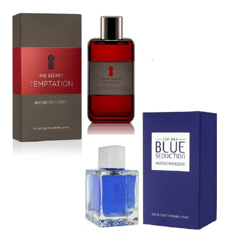 Perfume Antonio Banderas Set Secret Temptation + Blue Hombre