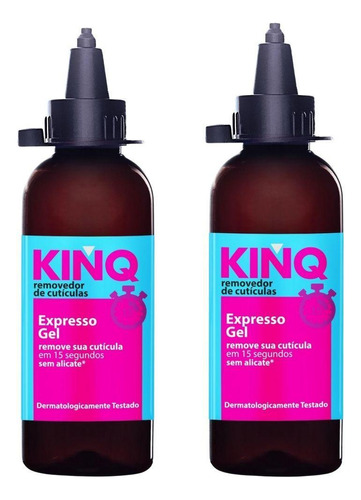 Kit 2 Kinq Gel Removedor Expresso De Cutículas 100 Ml Cora