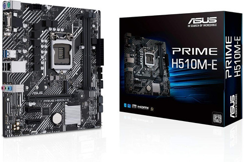 Asus Prime H510m-e - Intel 11-10a Gen Lga1200 Super Precio! Color Black