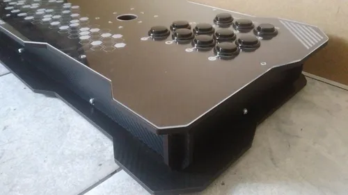 Caixa Mdf Montagem Controle Arcade Duplo Sanwa Com Acrilico