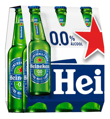 Cerveja Heineken 0.0 Pilsen Sem Álcool - 12 Unidades 330ml