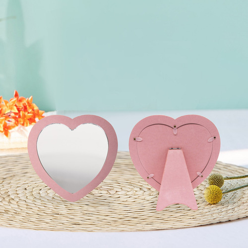 Espejo De Cristal Con Forma De Corazón, 20 Unidades, Para Ma