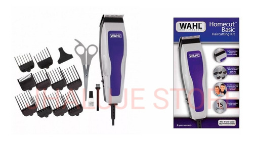 Imagen 5 de 7 de Maquina De Cortar Cabello Wahl Homecut 15 Piezas+ Accesorios