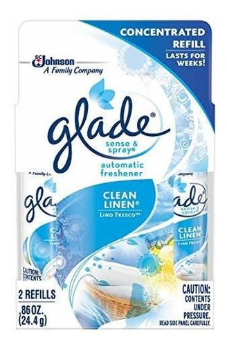 Ambientador Para Coche, Glade Sense & Spray Clean Linen Reca