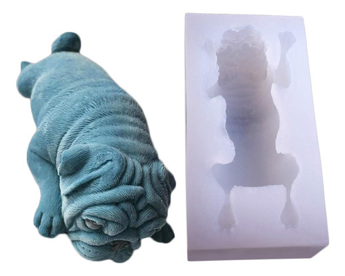 Supvox Molde De Silicona Con Forma De Perro Carlino 3d, Mold