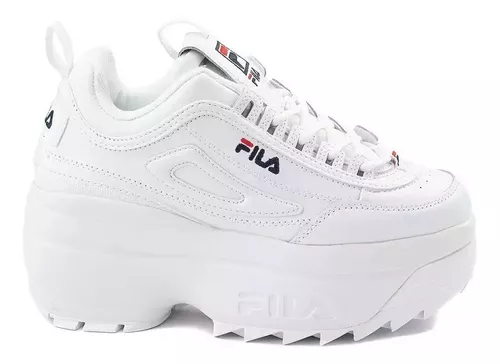 Evacuación arrebatar fresa Tenis Fila Disruptor Wedge Blanco Mujer Casuales Plataforma | Envío gratis