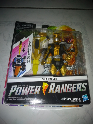 Power Ranges Figura Gold Ranger Beast Morphers Hasbro
