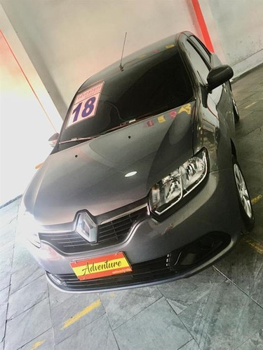 Imagem 1 de 12 de Renault Logan Expression 1.6 Ano:2018 Cinza Completo 4p