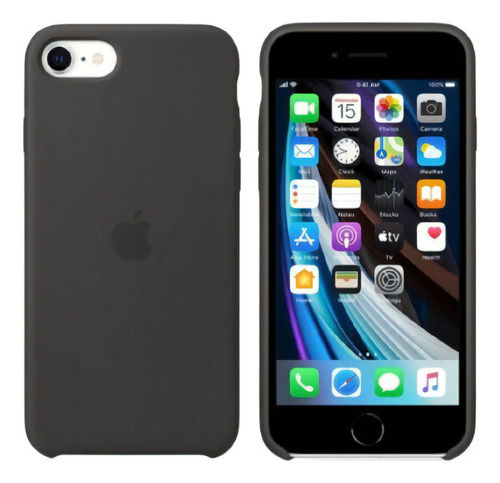 Funda De Silicona Apple Para El iPhone SE Negro