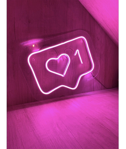 Letrero Luminoso Neon Led Corazon Instagram