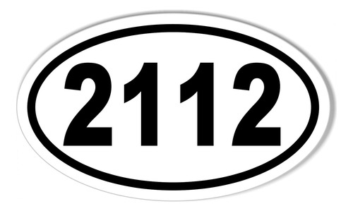 2112 Euro Oval Bumper Sticker