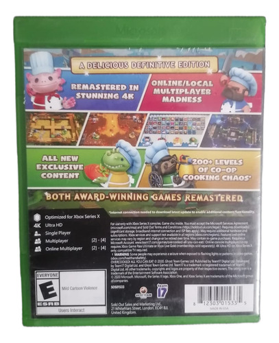 Overcooked! All You Can Eat. Para Series X Medio Uso*** (Usado)