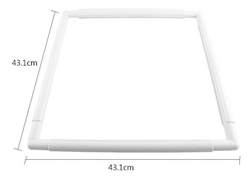 Bastidor Cuadrado De Plástico Para Bordar Quilting 43.1cm