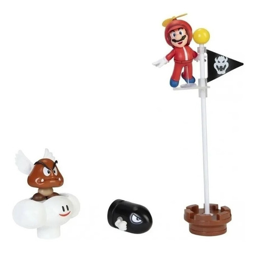 Imagen 3 de 7 de Super Mario Playset Diorama Nube Playking