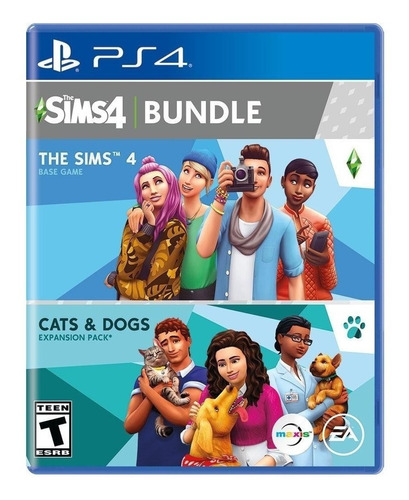 Imagen 1 de 4 de The Sims 4: Plus Cats & Dogs Bundle Standard Edition Electronic Arts PS4 Físico