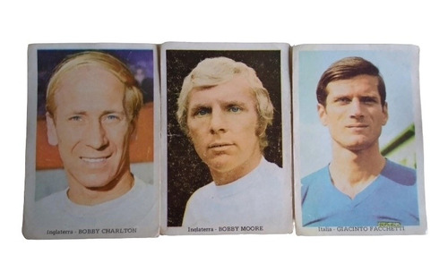 Son Tres Figuritas De Mexico 70,charlton,moore,facchetti