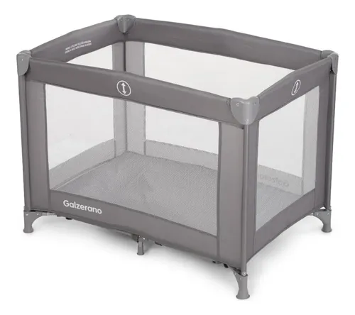 Berço Portátil Basic Cinza Galzerano