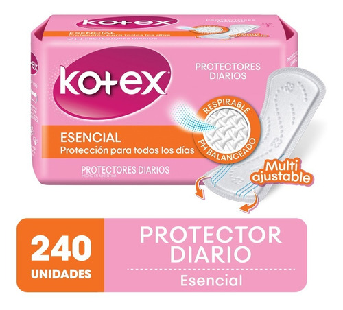 Protector Diario Kotex Classic X 60 Pack X 4
