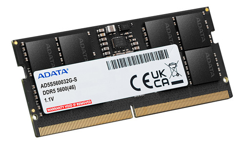 Memoria Ram Ddr5 16gb 5600mt/s Adata 1x16gb Laptop Negro