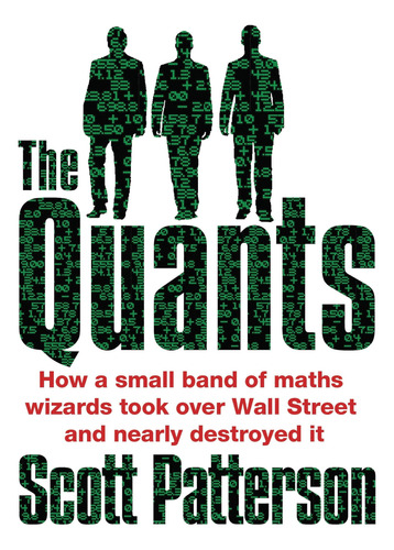 The Quants: The Maths Geniuses Who Brought Down Wall Street 