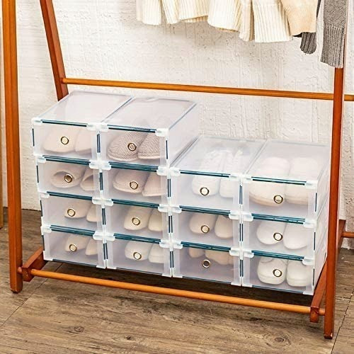 Imagen 4 de 10 de Organizadores De Zapatos Cajas Apilables Zapateras Colorx10