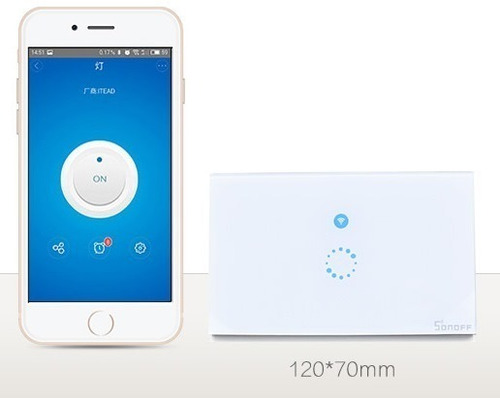 Interruptor Wifi Inteligente Sonoff Touch De T1 Apagador