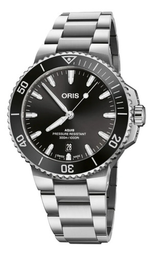 Reloj Oris Aquis Date 0173377874154-0782204peb Cara. Negro