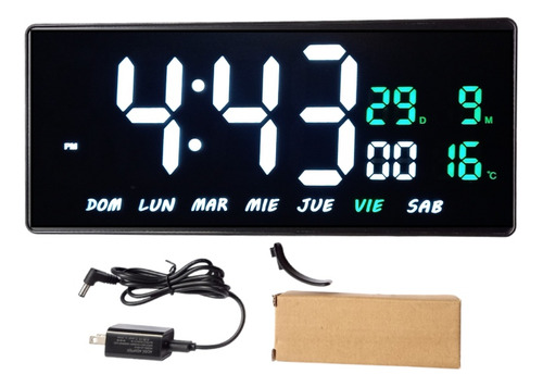 Reloj Digital Pared /mesa Dia Calendario Temperatura Encaja