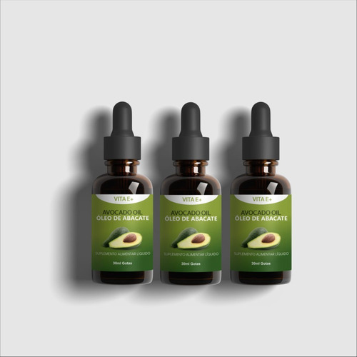 Kit 3 Avocado Oil - Óleo De Abacate Melhor Que Insuglico