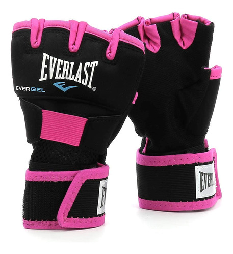 Everlast P00000736 Evergel Handwraps Negro/rosa, S/m