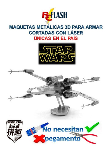 Star Wars Maqueta 3d Metálica Piece Fun Como Metal Earth