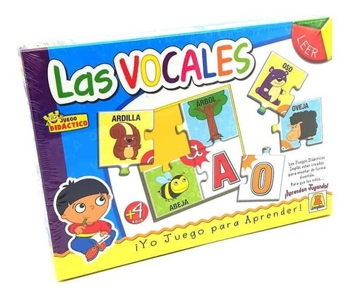 Juego De Mesa Didactico Las Vocales Implas Casa Valente