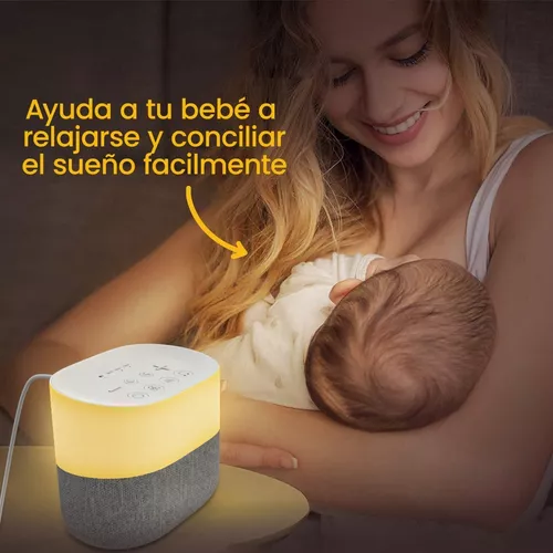 Máquina de sonido de ruido blanco para dormir, bebé, niño, adulto, oficina,  privacidad con 8 sonidos relajantes, máquina de dormir portátil