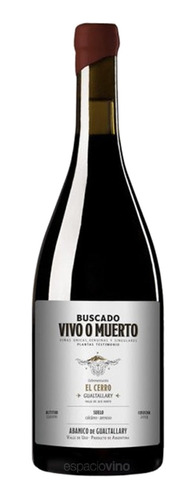 Vino Vivo O Muerto El Cerro Gualtallary 750 Ml